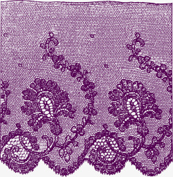 紫色描边印花素材