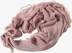 粉色珍珠条纹纱巾丝巾素材