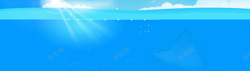 蓝色海洋背景图png免抠素材_88icon https://88icon.com 夏日 海洋 背景图 蓝色