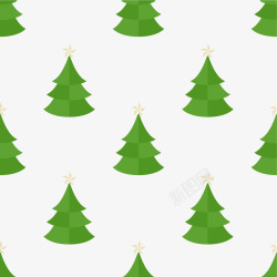 冬日绿色圣诞树背景素材