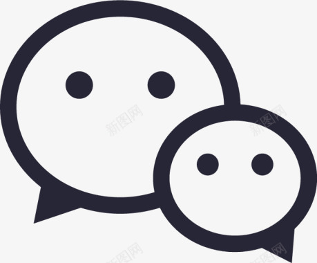 微信qq微信登录矢量图图标图标