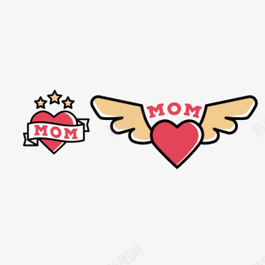 母亲节快乐卡片母亲节logo矢量图图标图标