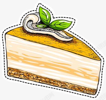 烹饪美食卡通蛋糕甜点图标图标