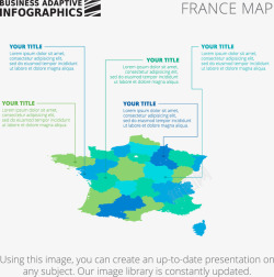 法国分析地图素材