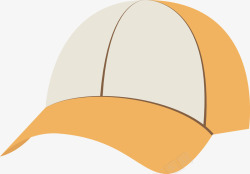 橙色卡通帽子图矢量图素材