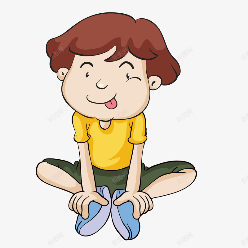 卡通吐舌头的男孩矢量图ai免抠素材_88icon https://88icon.com 人物设计 儿童生活节 卡通 吐舌头 男孩 矢量图