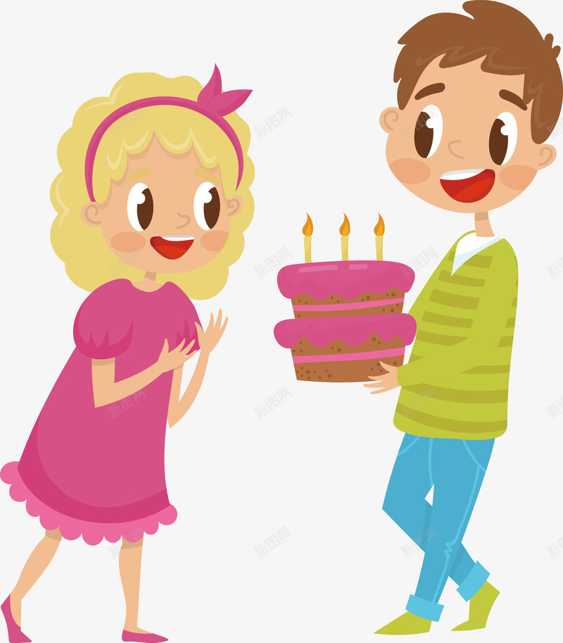 过生日吃蛋糕的女孩矢量图eps免抠素材_88icon https://88icon.com 矢量蛋糕 蛋糕 蛋糕PNG 过生日 过生日png 矢量图