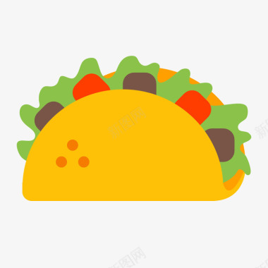 餐饮美食甜点Taco图标图标