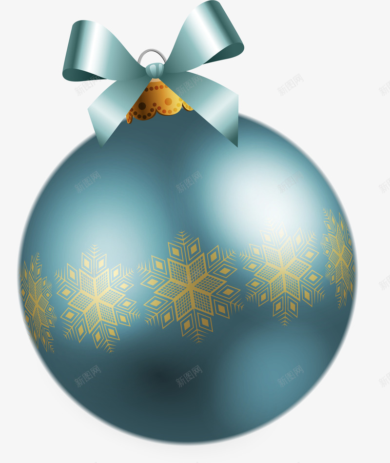 蓝色雪花圣诞球png免抠素材_88icon https://88icon.com 冬日彩球 圣诞球 圣诞节 蓝色彩球 装饰图案 雪花彩球