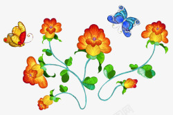 花园的蝴蝶动图素材