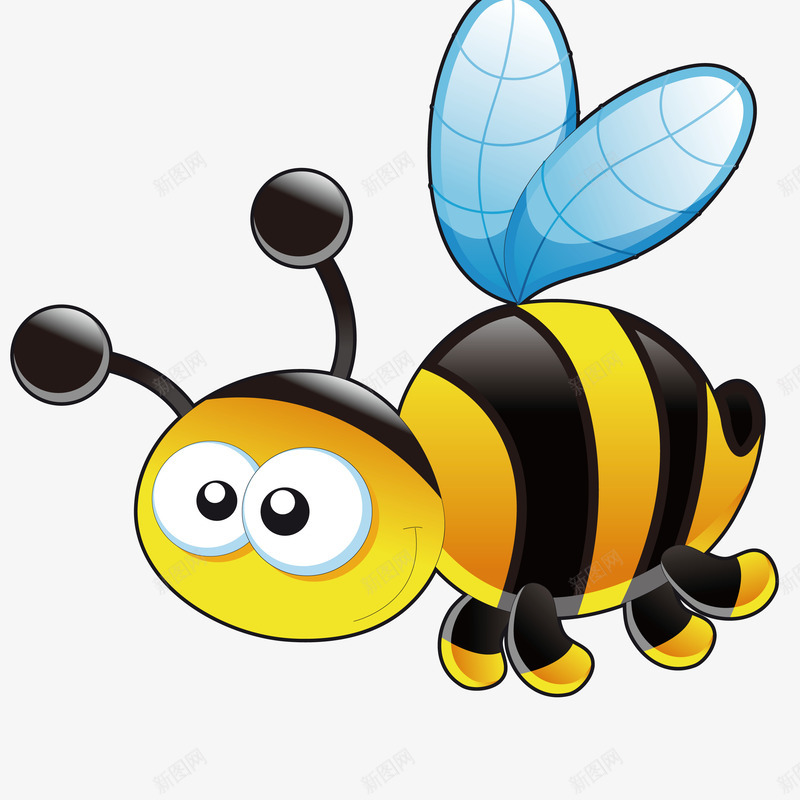 飞翔的小蜜蜂png免抠素材_88icon https://88icon.com 卡通的 在飞的 大眼睛 飞行动物