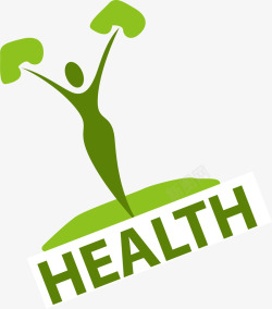 绿色健康生活矢量图素材