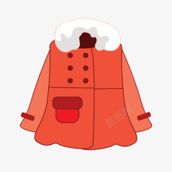 女装橙色冬衣素材