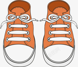 橙色鞋子图素材