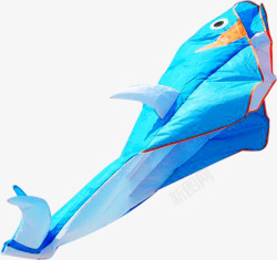 蓝色动物春天飞翔的风筝素材