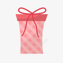 粉嫩系蝴蝶结的装饰礼盒图案素材
