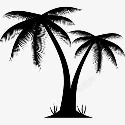 海边椰树矢量图素材