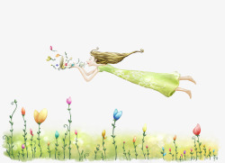 飞翔的仙子飞翔的花仙子高清图片