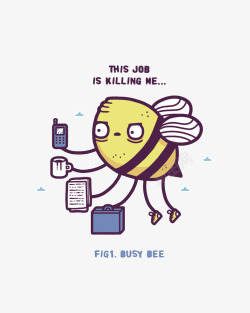 忙碌的蜜蜂素材