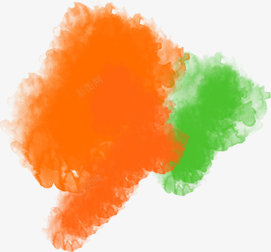 创意合成橙色绿色png免抠素材_88icon https://88icon.com 创意 合成 橙色 绿色