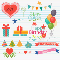 本子上的气球素材