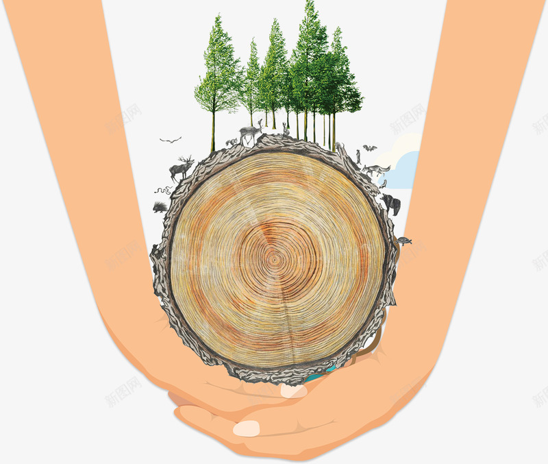 爱护环境公益插画png免抠素材_88icon https://88icon.com 保护环境 公益 怀抱 树木 爱护环境 环境 绿化