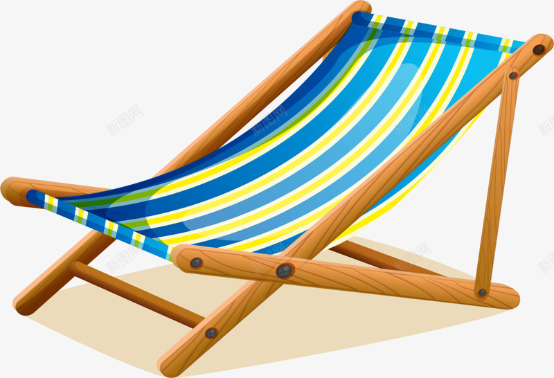 夏天气息沙滩躺椅png免抠素材_88icon https://88icon.com 休闲 夏天气息 夏天躺椅 条纹躺椅 沙滩躺椅 海滩躺椅