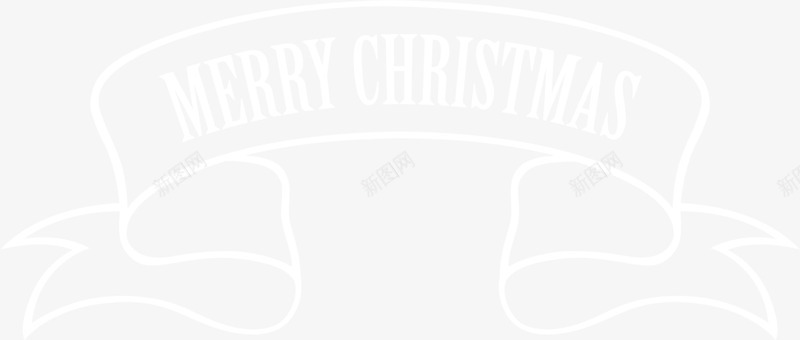 白色圣诞快乐横幅标签png免抠素材_88icon https://88icon.com Christmas Merry 圣诞快乐 圣诞节 白色标签 节日横幅