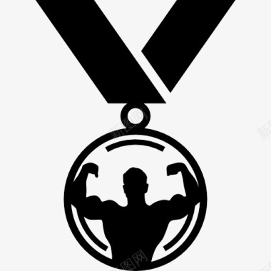 男性男性运动奖章图标图标