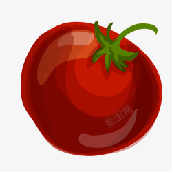 矢量彩绘西红柿手绘彩绘西红柿矢量图高清图片
