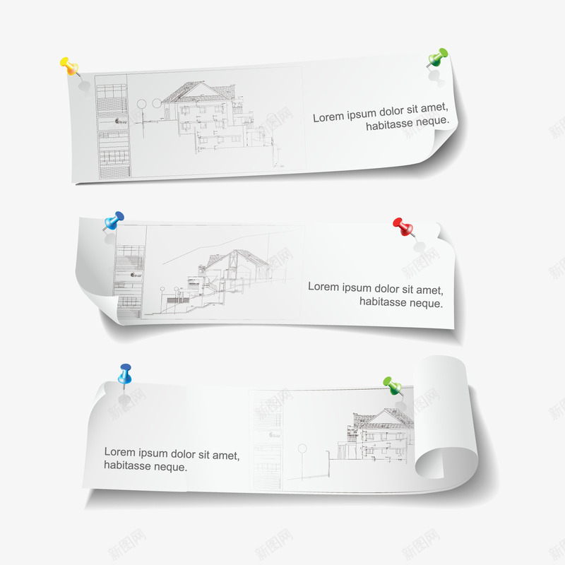 建筑横幅png免抠素材_88icon https://88icon.com 2 建筑设计手绘稿圆规直尺铅笔橡皮擦转笔刀书钉