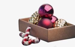 圣诞节彩球装饰品素材