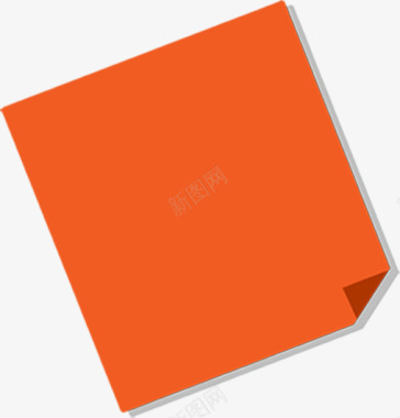 燕子折纸橙色方形折纸带折角图标图标