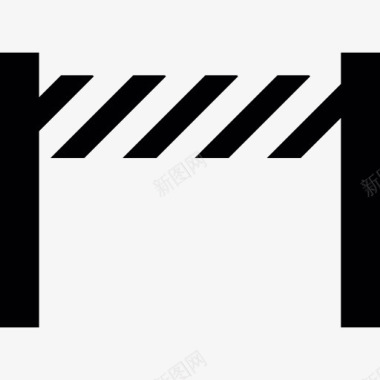 矢量篱笆交通护栏图标图标