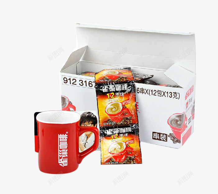 雀巢咖啡原味装png免抠素材_88icon https://88icon.com 杯子 橙色 盒子 红色 袋装