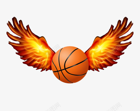 大气体育飞翔的篮球图标图标