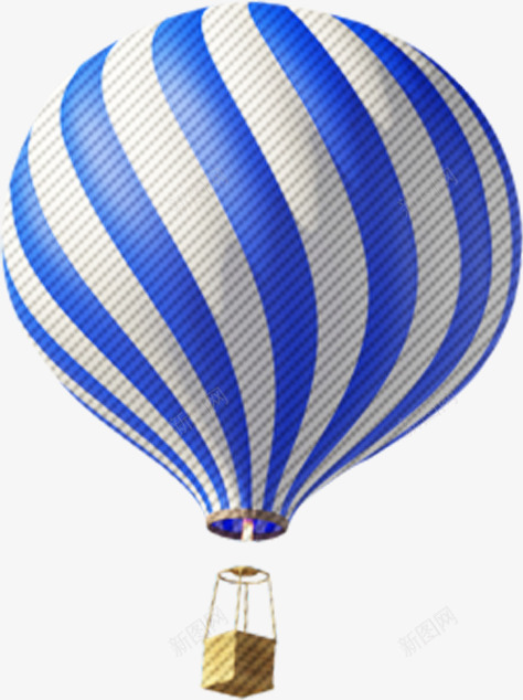 蓝白条纹热气球卡通效果png免抠素材_88icon https://88icon.com 卡通 效果 条纹 热气球 设计
