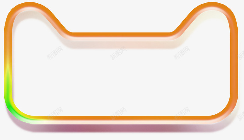 橙色简约天猫边框纹理png免抠素材_88icon https://88icon.com 免抠PNG 天猫 橙色 简约 边框纹理