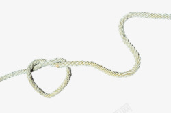 生活用绳绳子编成的桃心图案高清图片