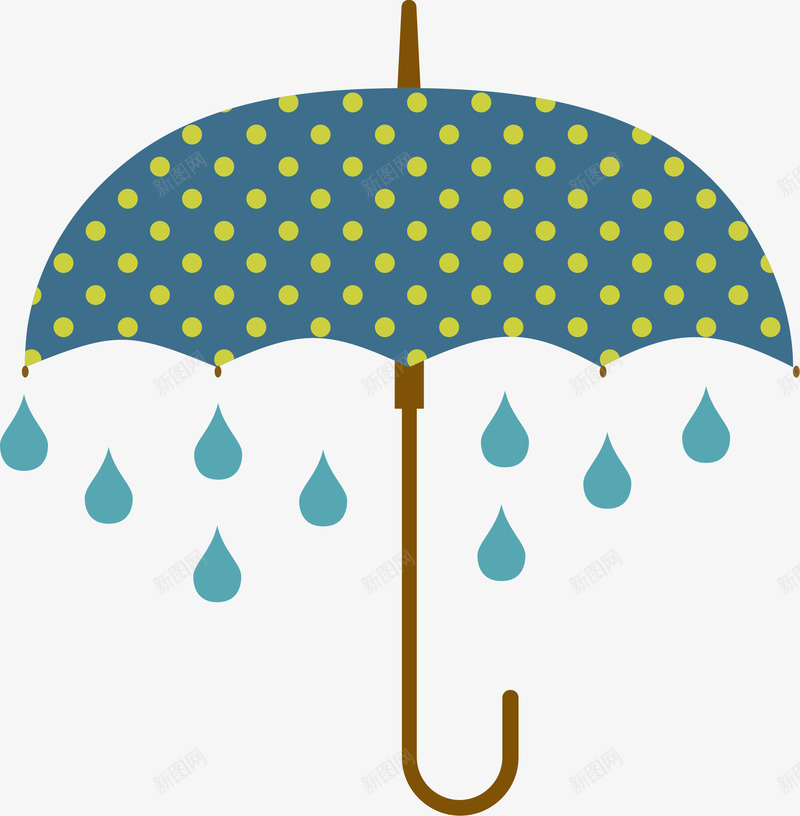 卡通的手绘雨伞png免抠素材_88icon https://88icon.com 手绘 生活用品 装饰 雨伞