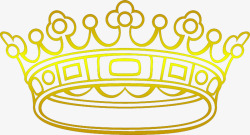 金色花纹皇冠素材