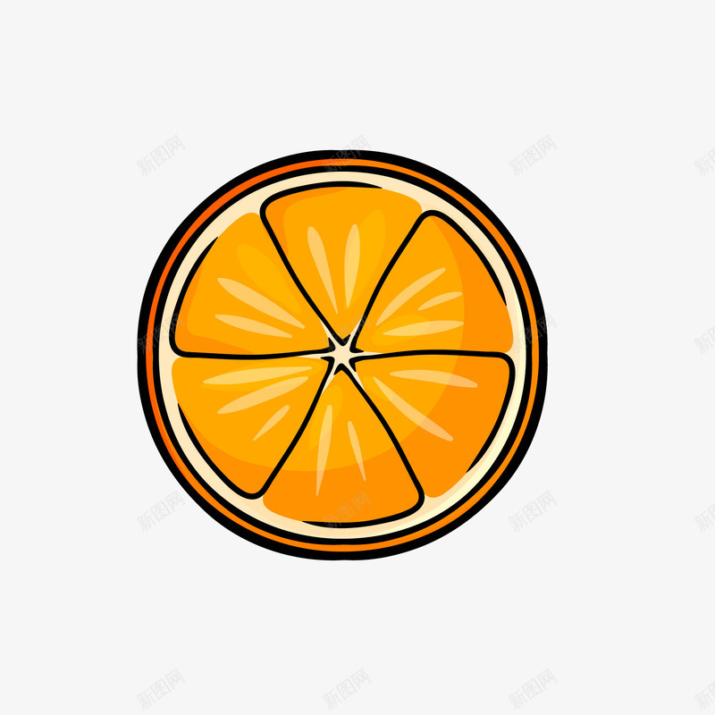 切片的橙子水果png免抠素材_88icon https://88icon.com 卡通橙子 卡通水果 橙色橙子 背景装饰
