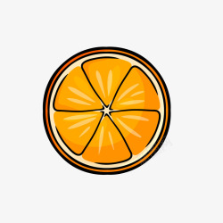 切片的橙子水果素材