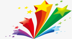 放射五角星国庆大促素材