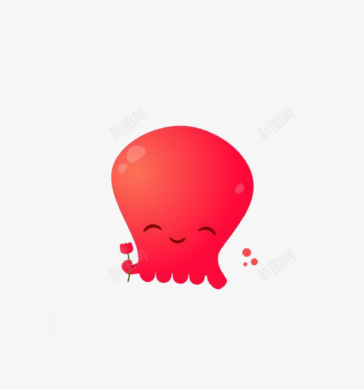 卡通章鱼png免抠素材_88icon https://88icon.com 儿童插画 手绘章鱼 章鱼免扣PNG 章鱼印花 章鱼插画 红章鱼 红色章鱼