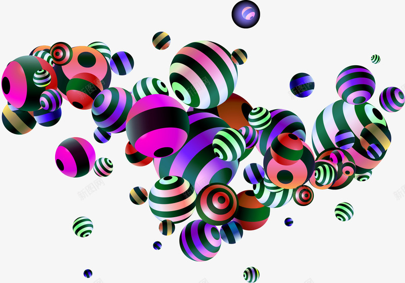 紫色简约彩球漂浮png免抠素材_88icon https://88icon.com 免抠PNG 彩球 漂浮素材 简约 紫色