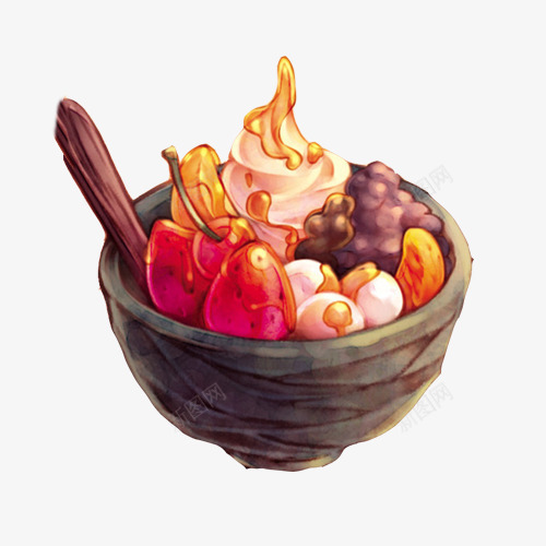 水果沙拉手绘画片png免抠素材_88icon https://88icon.com 手绘美食 水果 水果沙拉 沙拉 沙拉酱