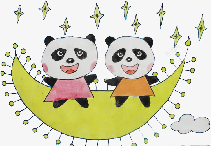 彩绘儿童画可爱的大熊猫图案png免抠素材_88icon https://88icon.com 儿童画 卡通风格 可爱的大熊猫 图案 彩绘儿童画 彩绘风格 装饰