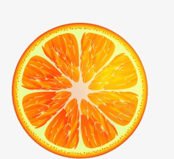 橙子水果瓣橙色素材