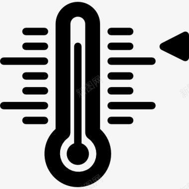 摄氏度温度计图标图标